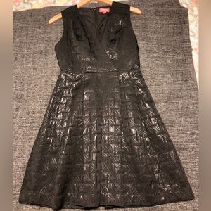 Kirna Zabete For Target Black Geometric Pattern Cocktail Dress